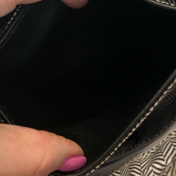 Leather crossword bag - Picture 4 of 6